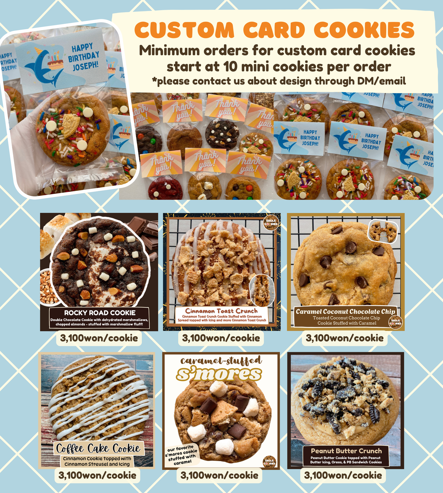 Custom Card Cookies