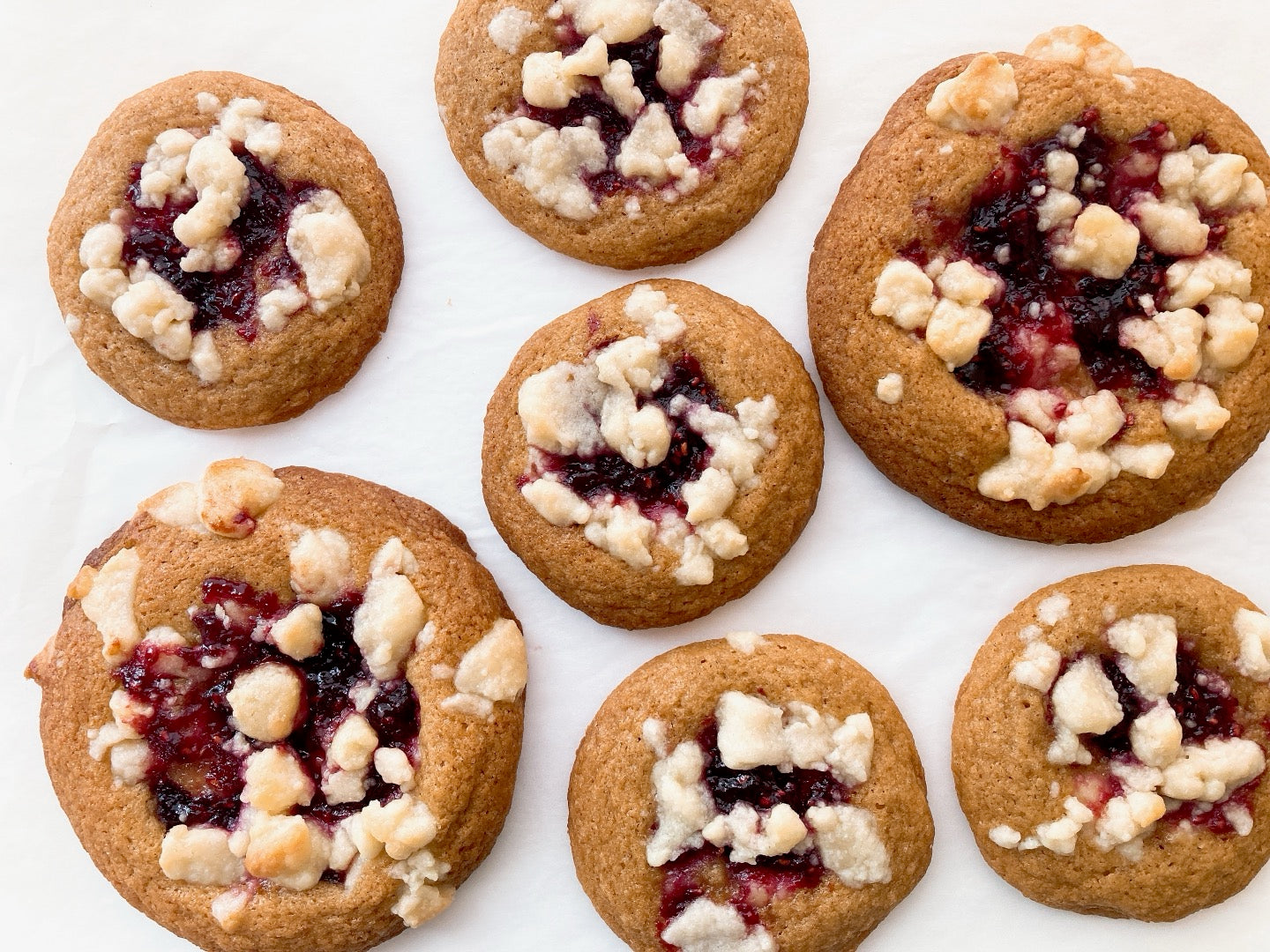 Raspberry Crumble by the dozen