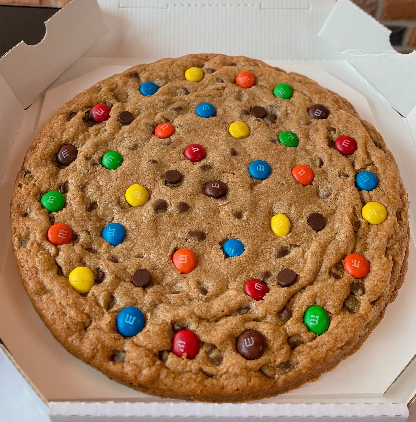 M&M Cookie Cake