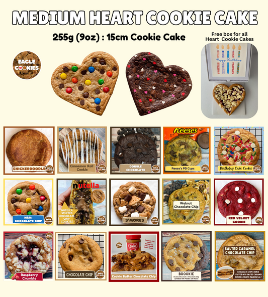 Medium Heart Cookie Cake