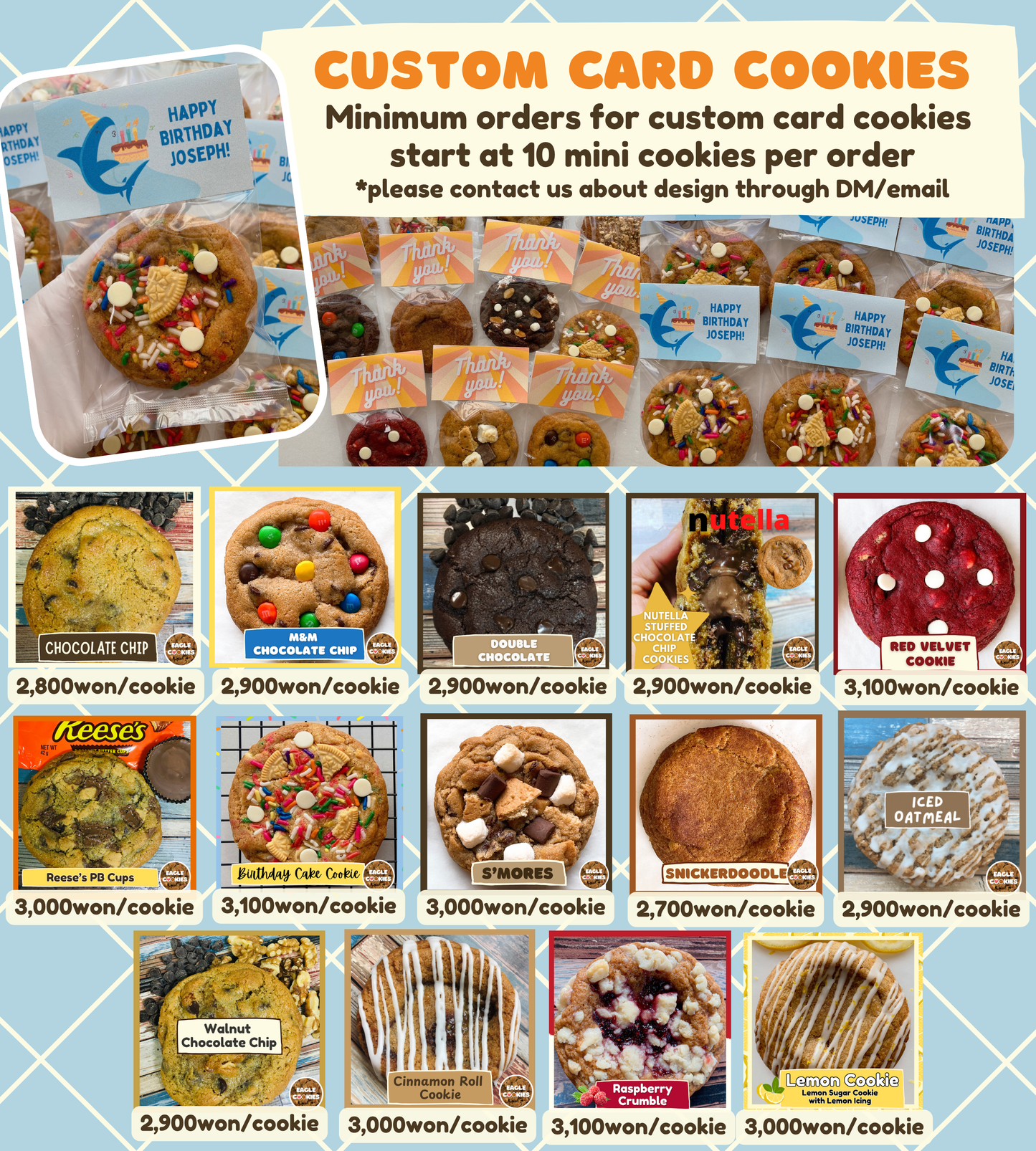 Custom Card Cookies