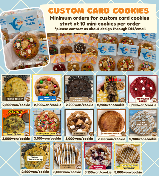 Custom Card Cookies