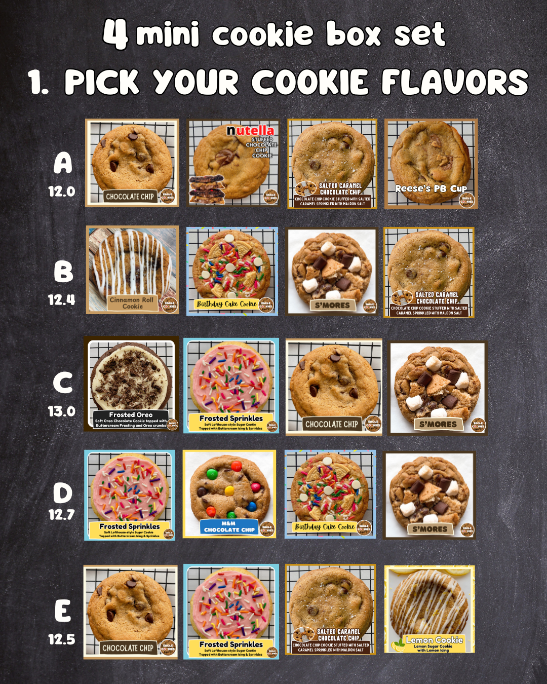 4 Mini Cookie Box Set