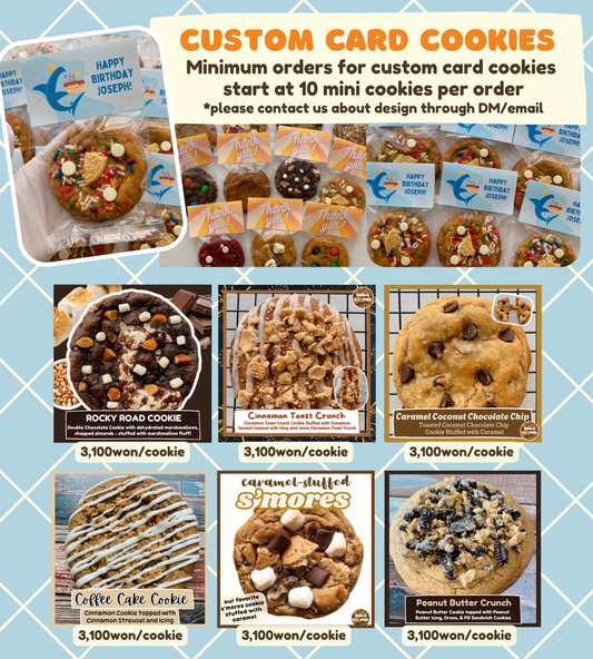 Custom Card Cookies