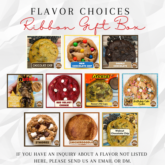 2 Big Cookie Ribbon Gift Box Set
