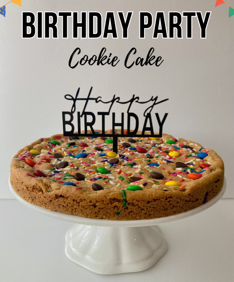 Birthday Party Cookie Cake