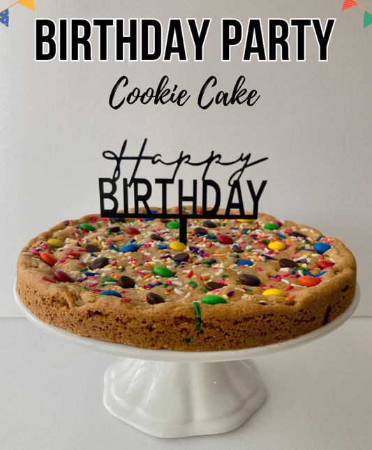 Birthday Party Cookie Cake