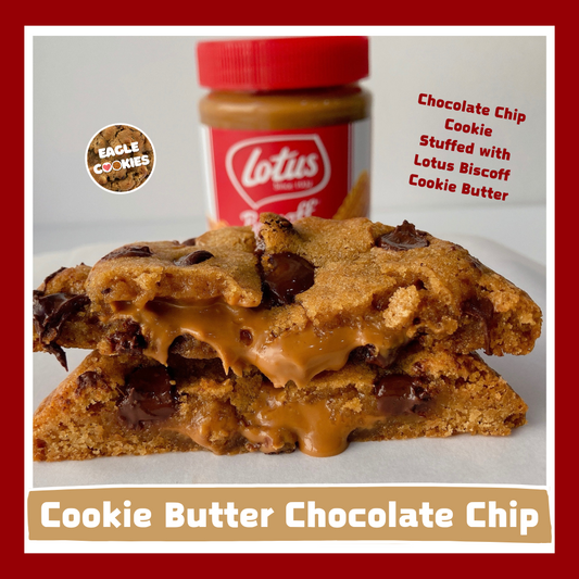 Cookie Butter Stuffed Chocolate Chip