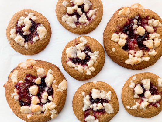 Raspberry Crumble by the dozen