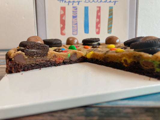 Mini M&M Brookie Cookie Cake