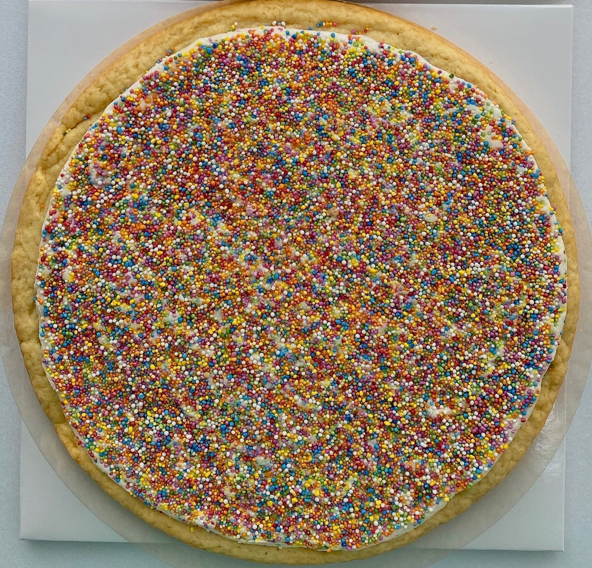 Frosted Dot Cookie Cake