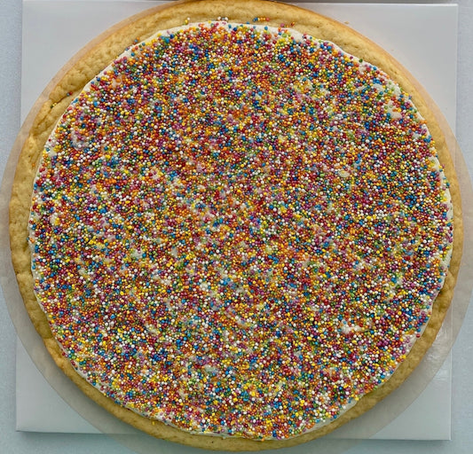 Frosted Dot Cookie Cake