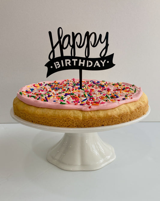 Frosted Sprinkles Cookie Cake
